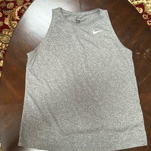 Nike dri fit tank grey size large